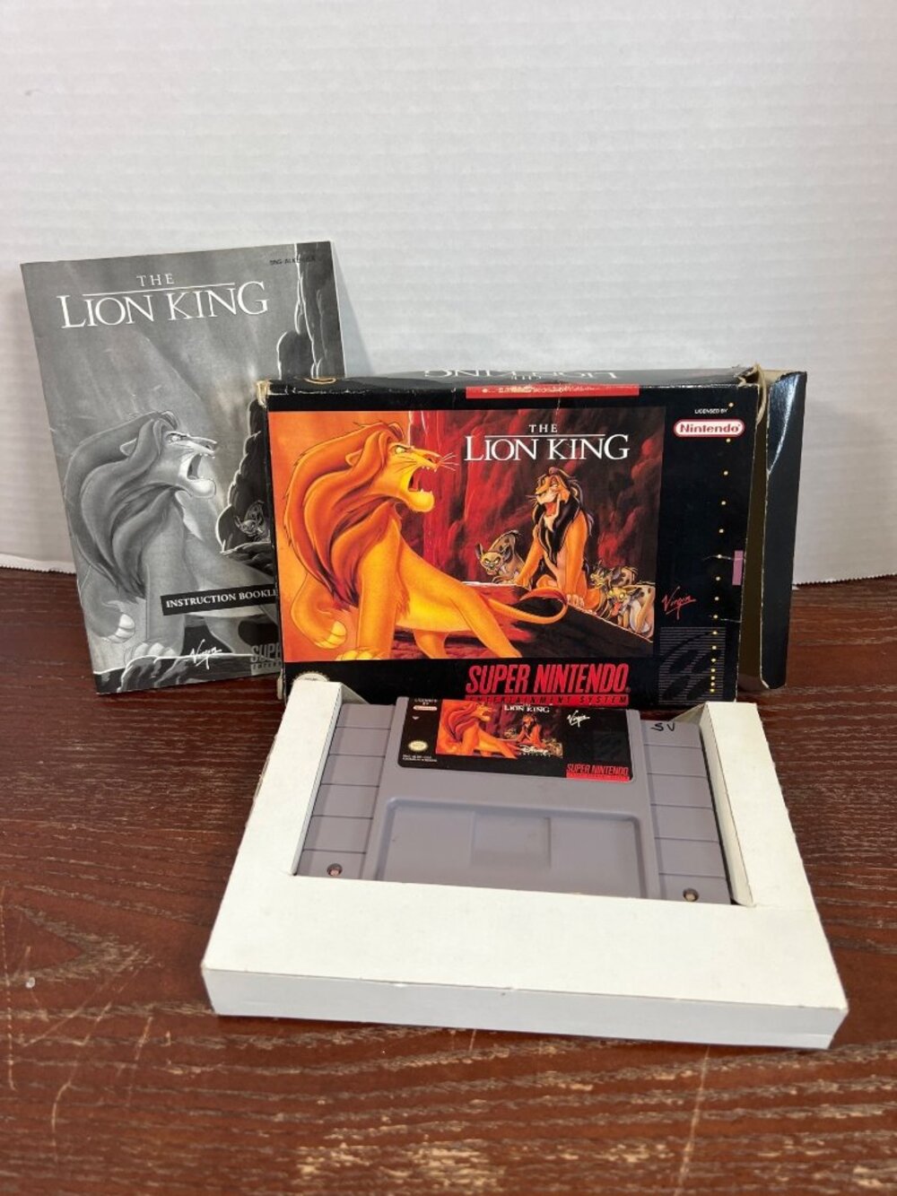 The Lion King SNES Game Complete With Box & Manual For Super Nintendo Tested